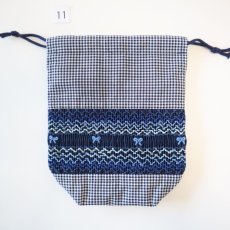 画像2: コップ袋（スモッキング刺繍）1枚   S -11 (2)