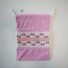 画像2: スモッキング刺繍のミニ巾着 Sサイズ-20 (2)