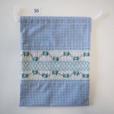 画像2: スモッキング刺繍のミニ巾着 Mサイズ-36 (2)