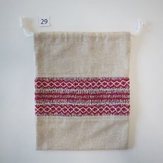 画像2: スモッキング刺繍のミニ巾着 Mサイズ-29 (2)