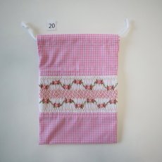 画像2: スモッキング刺繍のミニ巾着 Sサイズ-20 (2)