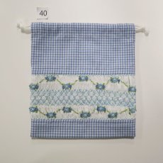 画像2: スモッキング刺繍のミニ巾着 Sサイズ-40 (2)